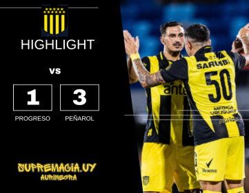 Compacto mejores jugadas Progreso 1 vs Peñarol 3 Campeonato Apertura 2025
